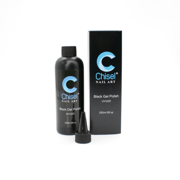 Chisel Black UV/LED Gel Polish Refill 8oz - Image 1