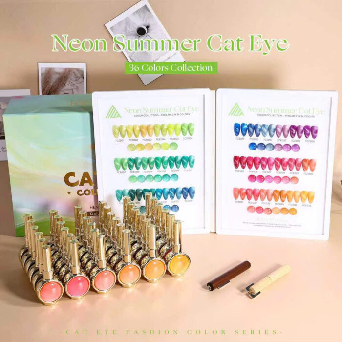lavagel-neon-summer-cat-eye-36-colors-2 LavaGel Neon Summer Cat Eye 36 Colors - Image 1