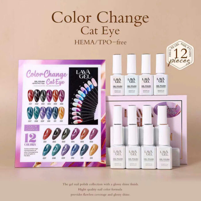z7817056769003_1fbd1db587145b7a43d93b94a82d036e LavaGel Color Change Cat Eye 12 colors - Image 1