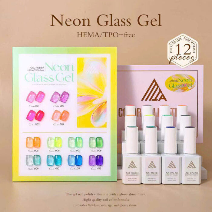 z7817056781273_7895619fe6219caa3e143f5227803cd1 LavaGel Neon Glass Gel 12 Colors - Image 1